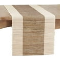 thumbnail image 1 of Fennco Styles Shimmering Banded Design Water Hyacinth Table Runner 16" W X 72" L - Natural Rustic Table Cover for Dining Table, Dinner Party, Holidays, Home Decor, Special Events, 1 of 2