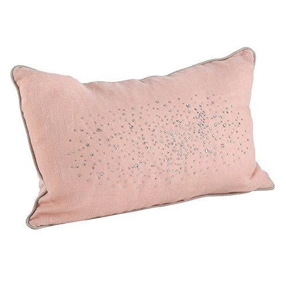 Fennco Styles Shimmering Rhinestone Crystal Down Filled Pillow