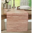 thumbnail image 1 of Fennco Styles Shimmering Woven Nubby Texture Water Hyacinth Table Runner (Rust 14"x108"), 1 of 6