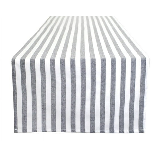 Fennco Styles Soft Thick Striped 100% Pure Cotton Table Runner 16 x 54 Inch