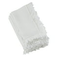 thumbnail image 1 of Fennco Styles Stonewashed Chic Large Fringed Linen 20-Inch Down Filled Throw Pillow, 1 of 2