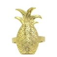 thumbnail image 1 of Fennco Styles Stylish Pineapple Metal Napkin Rings - Set of 4, 1 of 11