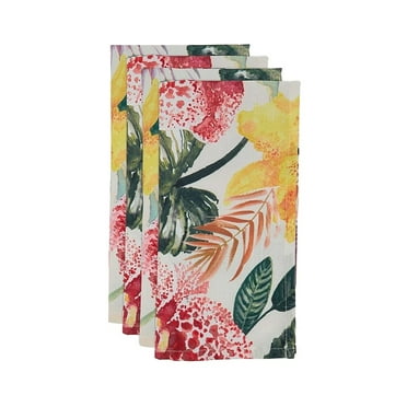 Fennco Styles Tropical Lanai Floral Print Tablecloth - Multicolored Table Cover for Home, Dining Room DÃ©cor, Banquets, Family Gathering and Outdoor Events