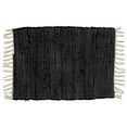 thumbnail image 1 of Fennco Styles Unique Tasseled Chindi Design 100% Cotton Placemats 14 x 20 Inch, Set of 4 - Black Table Mats for Home Décor, Dining Table, Banquets and Special Occasion, 1 of 8