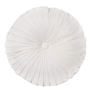 Fennco Styles Velluto Collection Glamorous Solid Velvet Pintucked 14 x 14 Inch Throw Pillow with Case & Insert