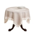 thumbnail image 1 of Fennco Styles Venetto Lace Trimmed Elegant Tablecloth, 1 of 8