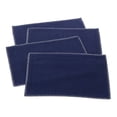thumbnail image 1 of Fennco Styles Whip Stitched Design Placemat - 13"x19" - 4-Piece (Navy Blue), 1 of 2