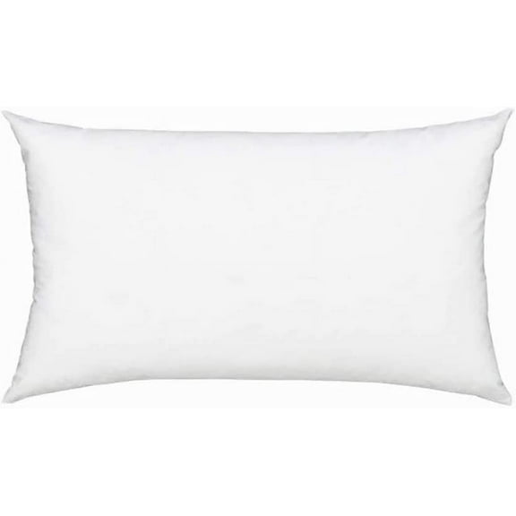 Fennco Styles White Rectangle Premium Polyester Pillow Insert for Decorative Throw Pillow, Cushion, Couch, Bed & Home Decor (12" x 16")