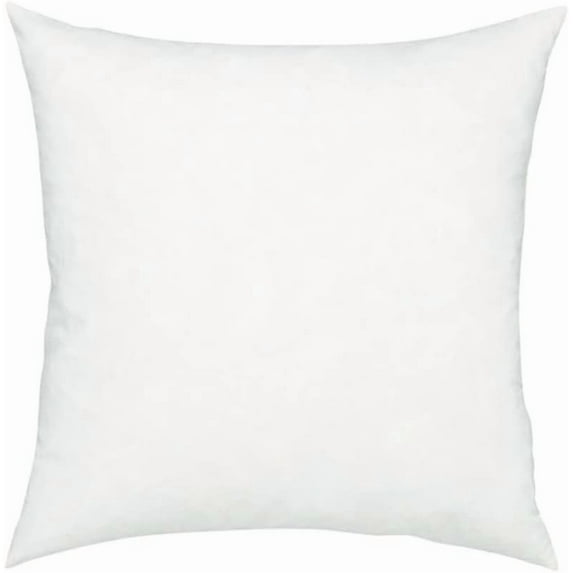 Fennco Styles White Square Premium Polyester Pillow Insert for Decorative Throw Pillow, Cushion, Couch, Bed & Home Decor (16" x 16")