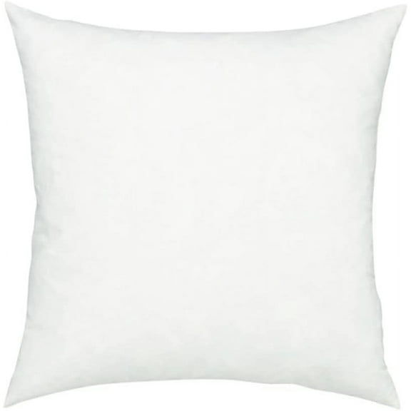 Fennco Styles White Square Premium Polyester Pillow Insert for Decorative Throw Pillow, Cushion, Couch, Bed & Home Decor (20" x 20")