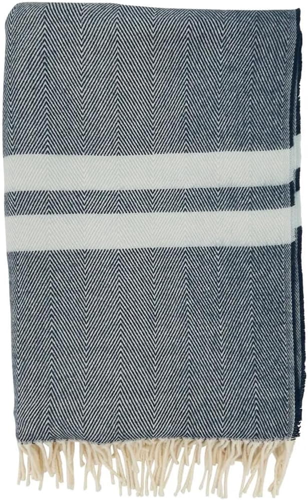 Fennco Styles Coperta Plaid Morbida Con Nappe, Design Scozzese 127x152cm - Grigio, Verde E Blu Per Divano E Letto - 2