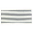 thumbnail image 1 of Fennco Styles Woven Classic Striped Area Rug 24"W x 51"L - Grey Cotton Blend Carpet Indoor Outdoor Floor Mat for Living Room, Entryway, Bedroom and Floor Décor, 1 of 5