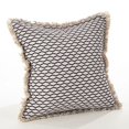 thumbnail image 1 of Fennco StylesCanberra Collection Fringed Morrocan Down Filled Cotton Throw Pillow - 20"x20", 1 of 2