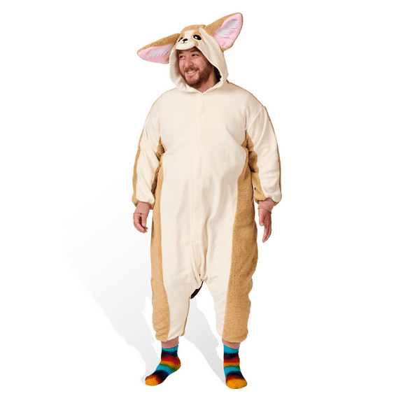 Fennec Fox Kigurumi Unisex Adult Onesie Pajamas Animal One Piece Costume Cosplay Sleepwear
