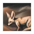 thumbnail image 1 of "Fennec Fox Sunrise Glow" - Canvas, 1 of 25