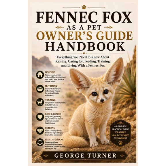 Fennec Fox as a Pet Owner's Guide Handbook: Everything You Need to Know About Raising, Caring for, Feeding, Training, an, (Paperback)