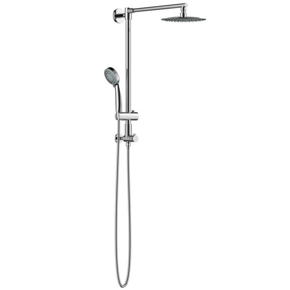 Fennocasa Polaris 1 Rain Shower Set, 8" Rainfall Showerhead & 3-Setting Handheld Spray Combo, Chrome