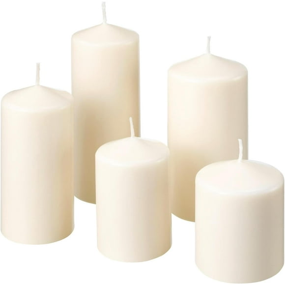 Fenomen Unscented Block Candle, Set of 5, Natural