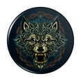 thumbnail image 1 of Fenrir Fierce Snarling Wolf In Chains Norse Mythology Kitchen Refrigerator Locker Button Magnet, 1 of 5