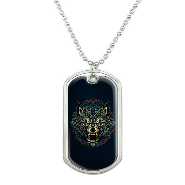 Wolf I Am The Dog Tag Necklace – Nordic Viking Tribal Stainless Steel Pendant For Men
