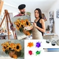 FensXil Oil Painting Number by With Brushes Canvas DIY Kits Paint