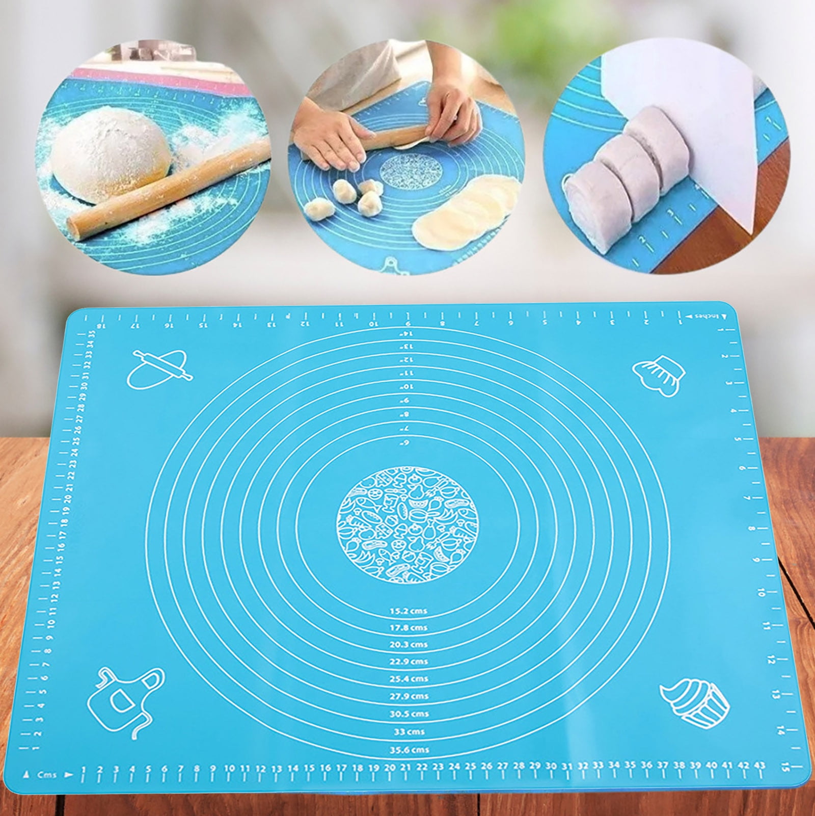 FensXil Placemat Silicone Kneading Mat Silicone Mat Kneading Mat
