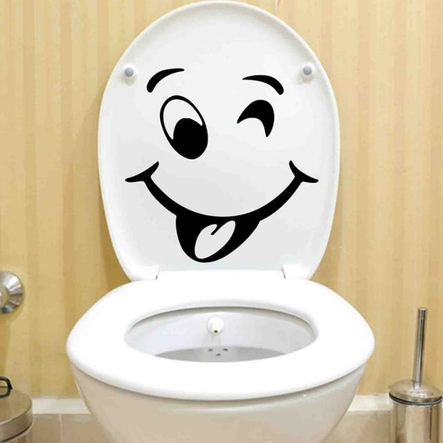 FensXil Stickers Bathroom Toilet Cute Creative Toilet Sticker Cute