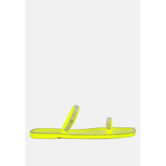 Fenta Diamante Detail Jelly Flats