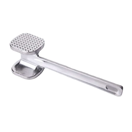 Meat Hammer, 9.6-inch Stainless Steel Long Handle Meat Hammer Tenderizer, Steak Tenderizer