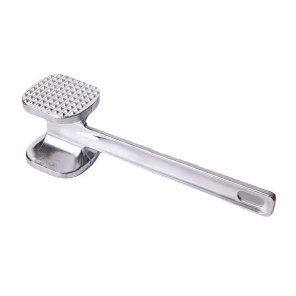 Meat Hammer, 9.6-inch Stainless Steel Long Handle Meat Hammer Tenderizer, Steak Tenderizer