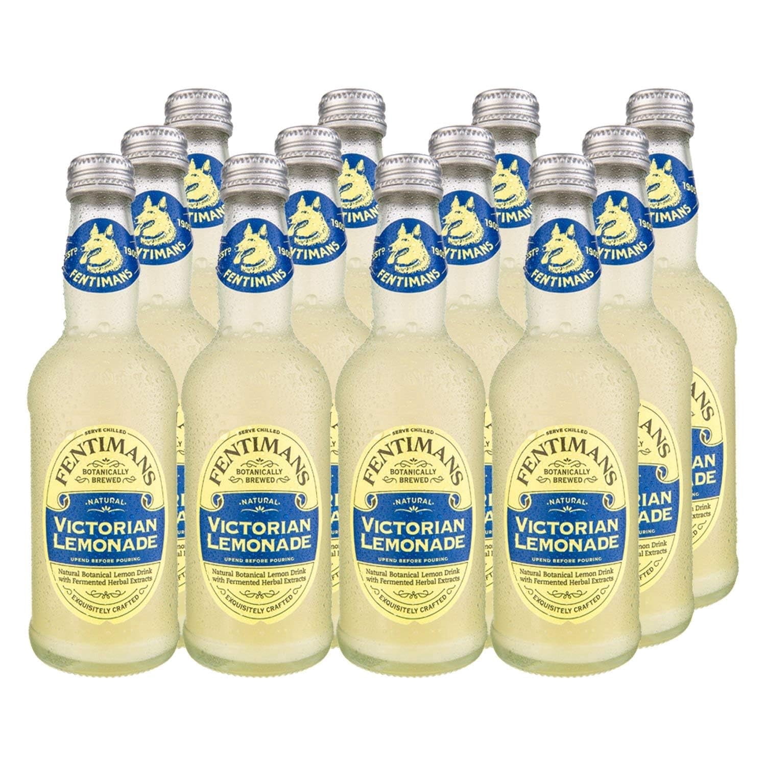 Fentimans Sparkling Victorian Lemonade - Lemon Sparkling Water, Craft Soda - 9.3 Fl Oz (Pack of 12)