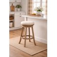 thumbnail image 1 of Fenton Swivel Backless Bar Stool - Driftwood Wire-Brush, 1 of 5