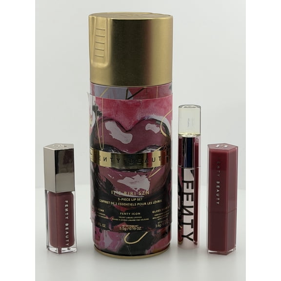 Fenty Beauty Its Riri SZN 3-Piece Lip Set, Riri Shades, Full Size