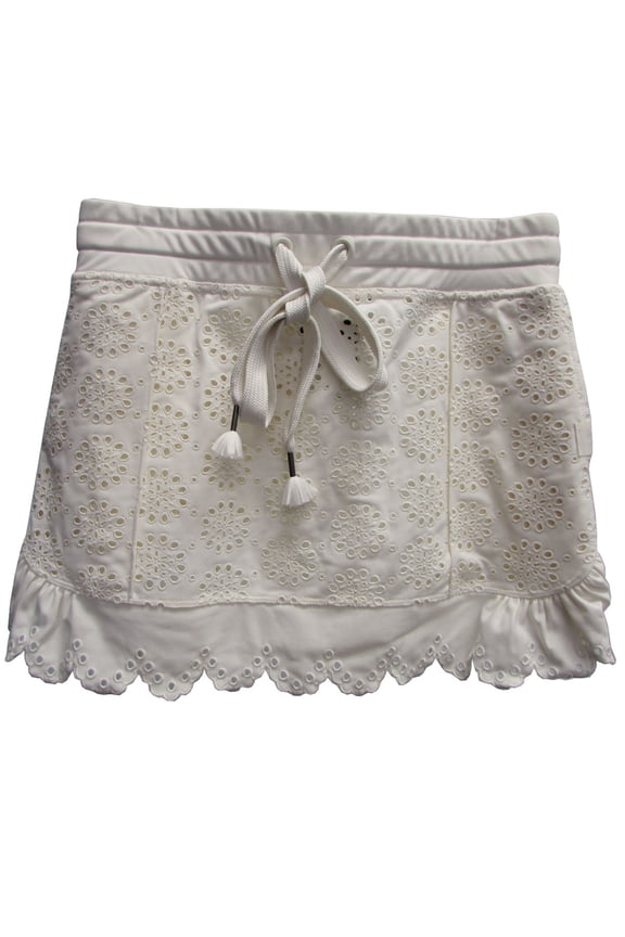 Fenty Puma By Rihanna Embroidered Edge Mini Skirt, Vanilla Ice, Size M