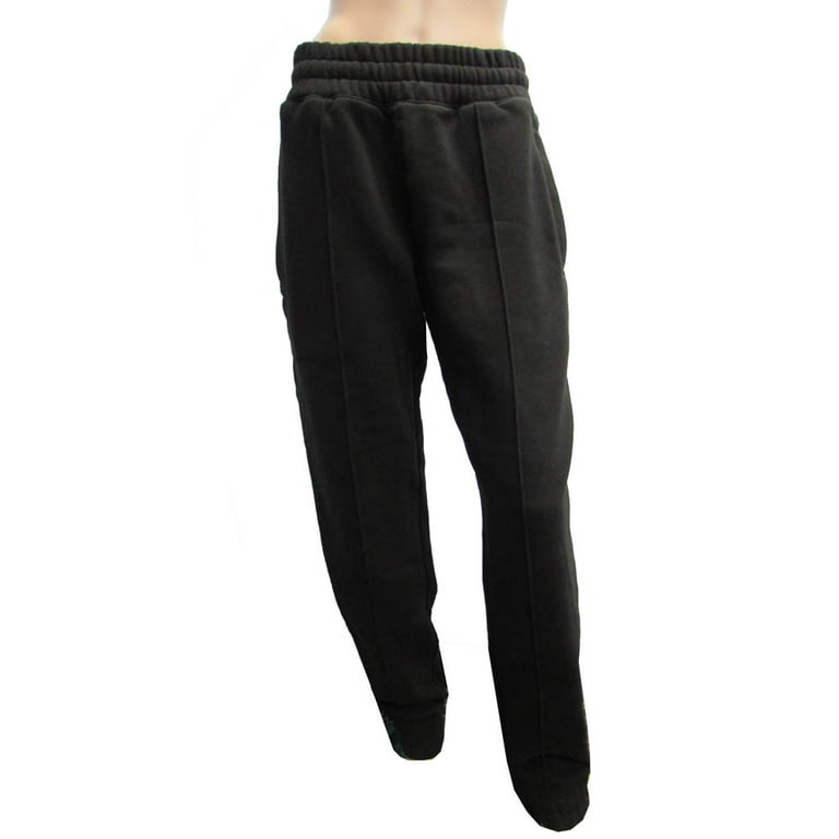 Fenty Puma By Rihanna Fleece Pant With Velvet Taping, Cotton Black