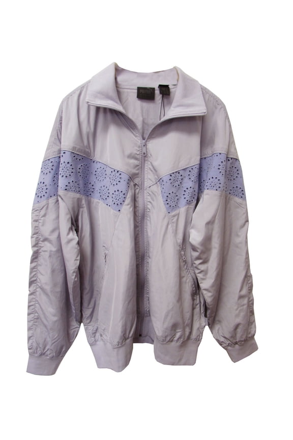 Fenty Puma By Rihanna Womens Tricot Mix Oversized Track Jacket, Thistle, Medium