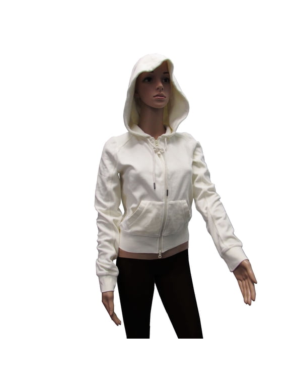 Fenty Puma By Rihanna Womens Velour Fitted Zip Up Track Jacket, Vanilla Ice, XS