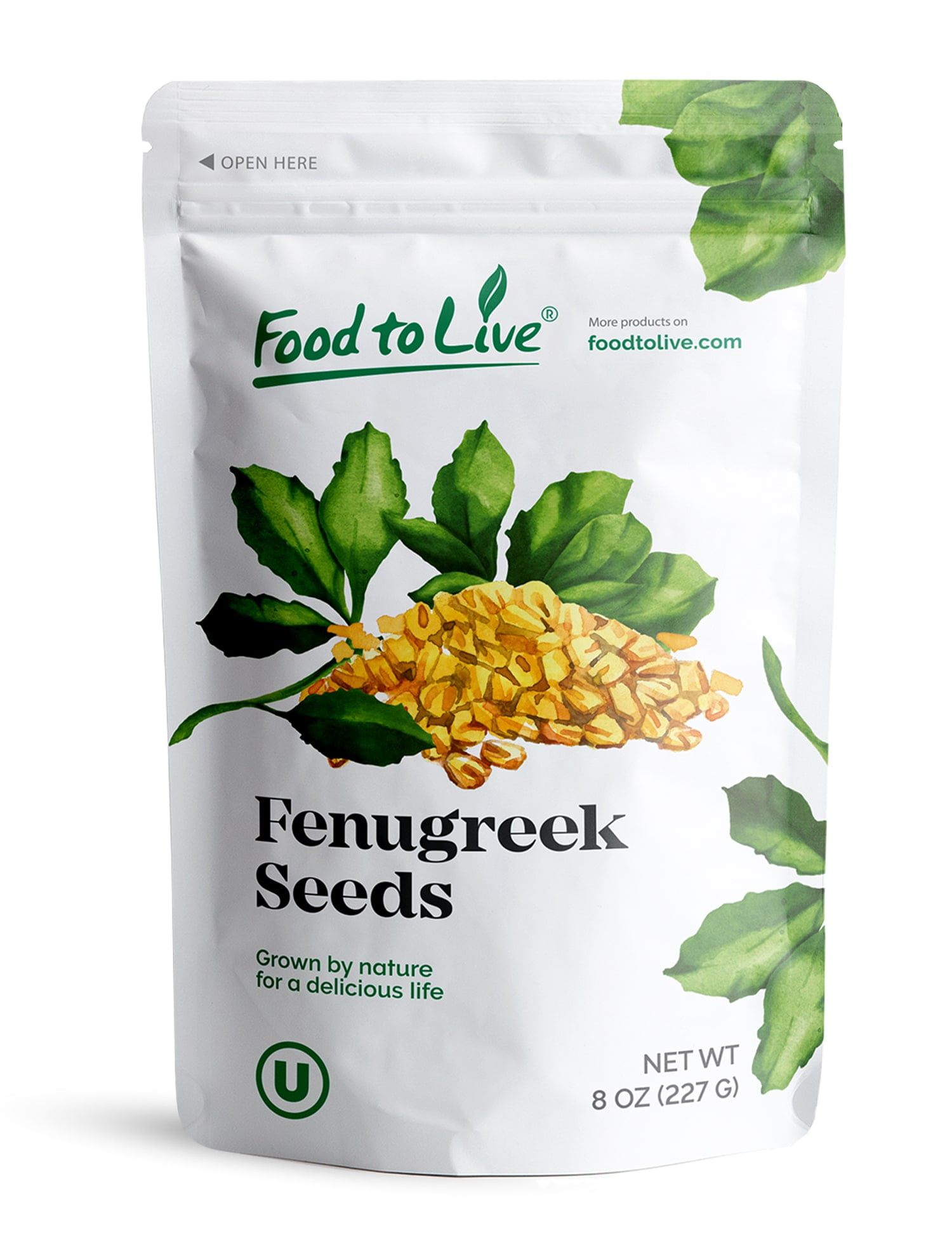 Fenugreek Seeds, 8 Ounces — NonGMO, Kosher, Sproutable, Raw, Vegan