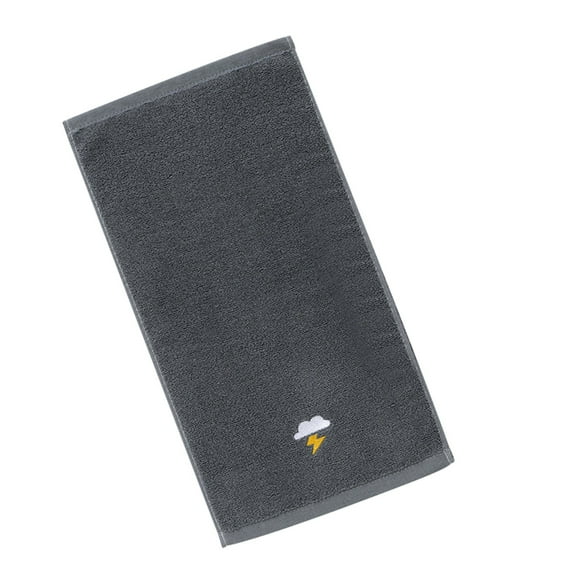 Fenull Children's towel household cotton small towel black 50*25cm,Bath Towel