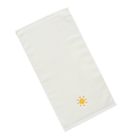 Fenull Children's towel household cotton small towel white 50*25cm,Bath Towel