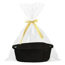 Fenull Decorative Empty Gift Basket Storage Basket Black A