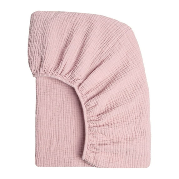 Fenull Girl Boy Use Plain Weave Sheets Cotton Sheets Standard and Toddler Matt Compatible 52" X 28" 2 Pack Soft Breathable Mattress Sheets Beige and Bo, Four-Piece Set