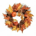 thumbnail image 1 of Fenull Hanging Wreath Holiday, Fall Hanging Plant Artificial Autumn Maple Leaves Garland for Garden Party Thanksgiving Fireplace Wedding Decor, Clearance Sale Home Brand, 1 of 9