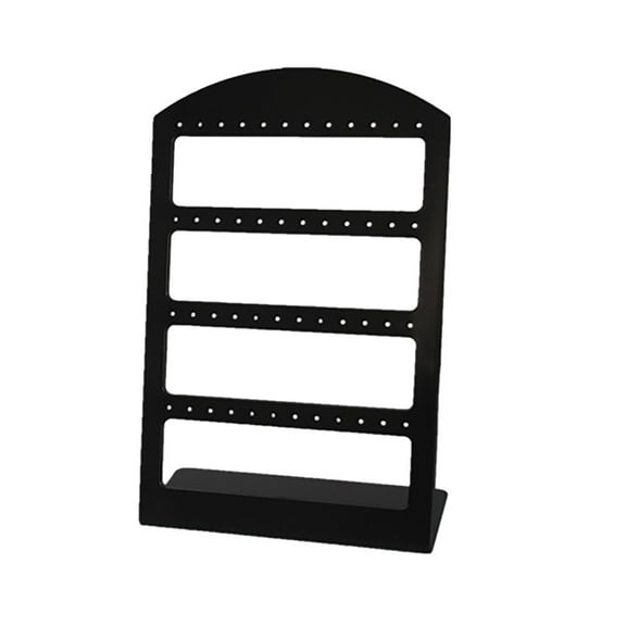 Fenull Jewelry Display Stand L 48 Holes, Earring Organizer 48 Jewelry Show Rack Holes Earrings Display Stand Holder