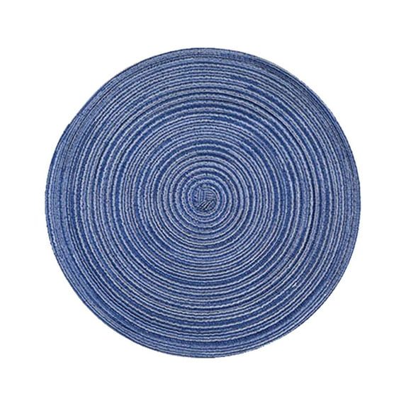 Fenull Kitchen Mat, 4X Placemats, Cotton Western Placemats Circular Placemats Household Tray Mats Bowl Mats Woven Anti Mats Thermal Insulation Mats
