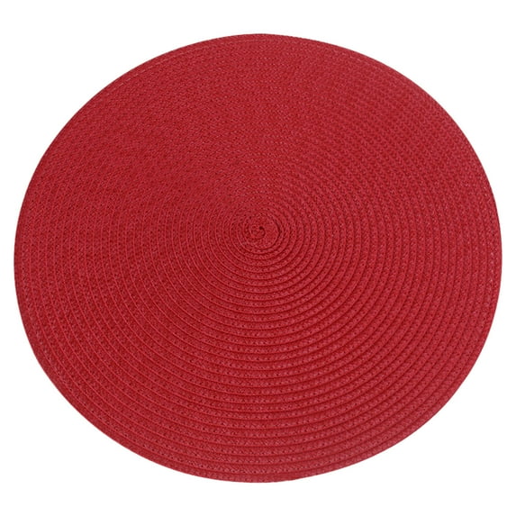 Fenull Kitchen Mat, 4X Placemats, Linen and Cotton Placemats Heat Insulation Mats Household Placemats Hot Proof Teacups Round Plates and Bowls