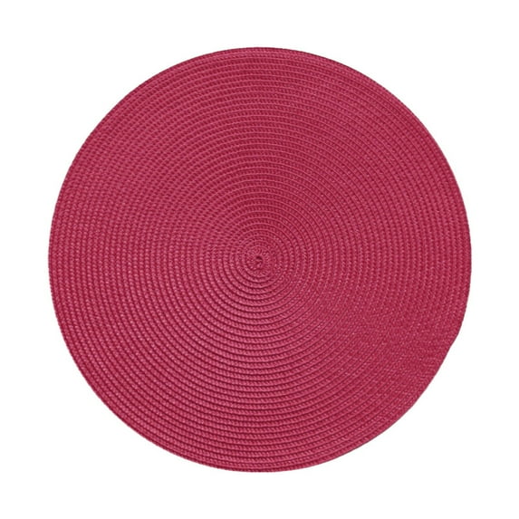 Fenull Woolen Needle, 4Pcs Dinner Plate Mat, 3058 Hand-Woven Placemat Insulation Mat Table Anti-Slip Mat Plate Mat Bowl Mat Coaster