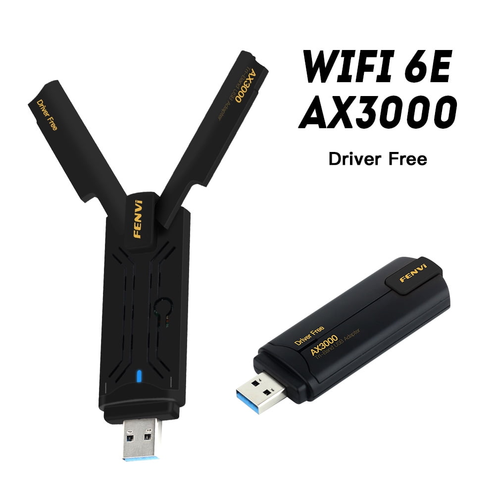 Fenvi USB Wireless Wifi 6 Adapter AX3000 TriBand 2.4G/5G/6G WiFi Card