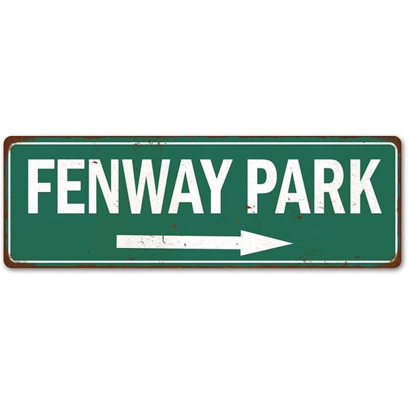Fenway Park Sign Baseball Decoration Vintage Ballpark Decor Tin Signs Wall Art Plaque Sports Gift 8 x 24 Matte Finish Metal 108240073001