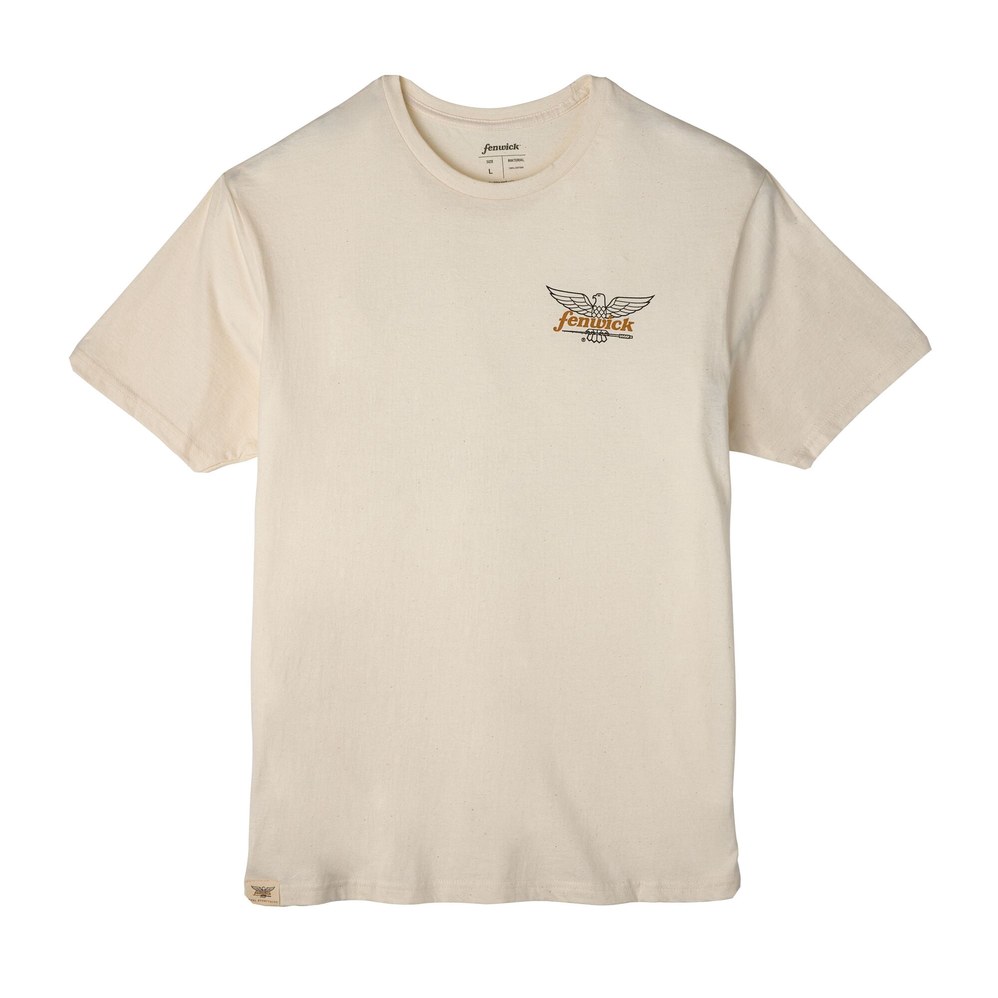 Fenwick Circle Logo Short Sleeve T-Shirt, Natural, Size L